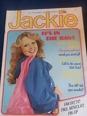 Vintage JACKIE Magazine 8th OCTOBER 1977 Paul Nicholas Cat Stevens Goodies JK611 • £12