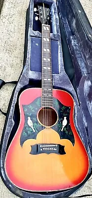 Vintage Harmony? Kay? Cherry Sunburst Double Dove Acoustic Guitar • $259