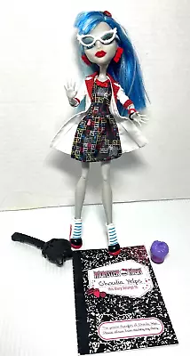 Ghoulia Yelps Doll Classroom Mad Science Monster High Glasses Diary Beaker Brush • $47.99