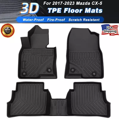 Floor Mats For Mazda CX-5 CX5 2017-2023 All Weather Rubber Waterproof 3pcs Liner • $59.84