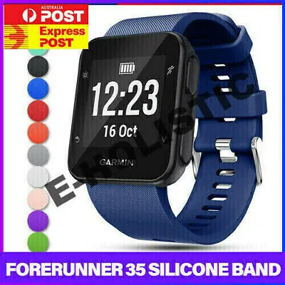 Replacement Wrist Strap Silicone Bracelet Band For Garmin Forerunner 35 Watch AU • $10.95
