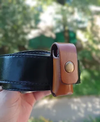 Leather Handbag Case With Belt Loop For Victorinox  MiniChamp 58 Mm (2.28in) • $17