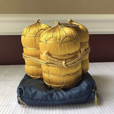 Vintage Japanese Decorative Lucky Rice Bales On A Pillow With Original Tag • $60