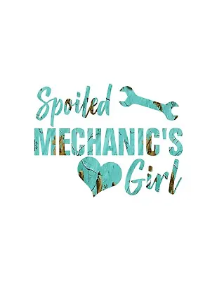 Spoiled Mechanic  Teal Mint  Camo    Decal  Sticker  • $6.75