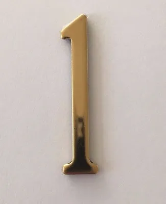 Address Numbers Mailbox Numbers House Numbers 2  BRASS -  Self Adhesive • $6