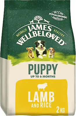 £13.60 • Buy James Wellbeloved Puppy Lamb And Rice 2 Kg Bag, Hypoallergenic Dry Dog Food