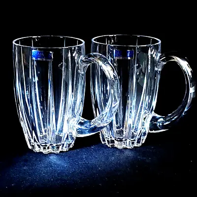 WATERFORD Marquis OMEGA Beer Glasses Mugs Corp Gift • $149.99