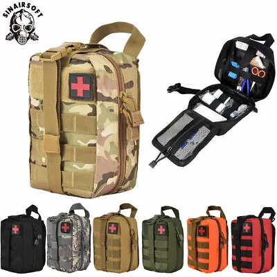 Durable Tactical MOLLE EMT IFAK Medical Pouch Hunting First Aid Kit Utility Bag • £9.99