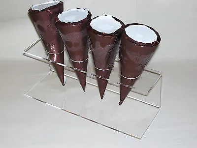 Ice Cream Cone Holder Clear Acrylic Perspex • £12.99