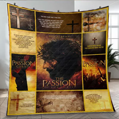 The Passion Of The Christ Quilt Passion Of Jesus Quilt Blanket • $59.95