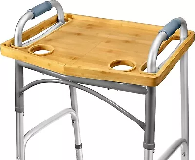 Walker Tray Table With Cup Holder Mobility Table Tray For Folding Walkers Foldab • $39.99