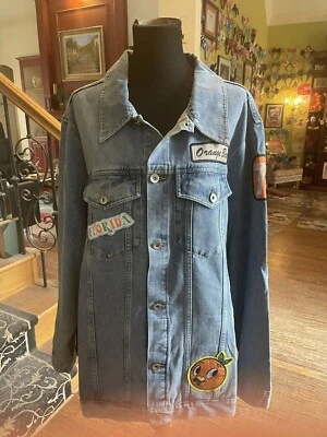 $62.09 • Buy NWT Disney Vault 50th Orange Bird Distressed Oversize Denim Jacket Sz XXL