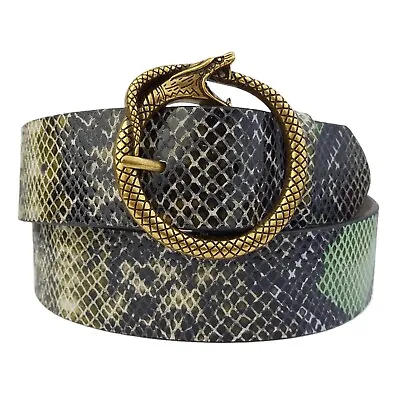 Wholesale Round Snake Wrap Buckle With Python Belt • $30.99