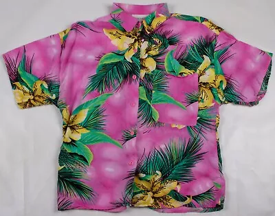 Vintage 1960s/1970s A Paquette Hawaiian Shirt 100% Rayon Women's Size Medium • $29.99