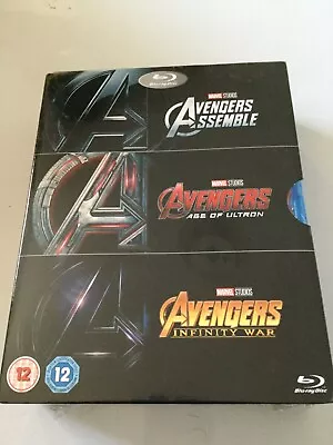 Marvel Studios Avengers Trilogy Blu Ray Boxset(brand New&sealed) • £7