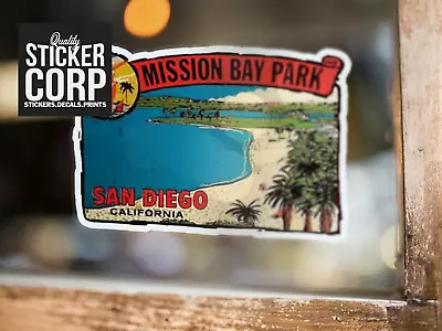Mission Bay Park San Diego Ca California Vintage 1950s Style Travel Sticker • $3