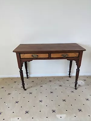 Mahogany Side Table With 2 Draws • £75