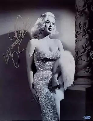 Mamie Van Doren Signed 11x14 Photo Playboy Playmate OC Dugout Hologram N Auto • $107.99