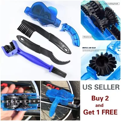 4PCS Bicycle Chain Cleaner Bike Wash Tool Cycling Scrubber Cleaning Brush Wheel • $7.79