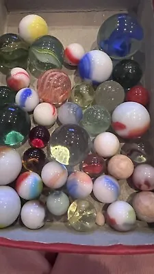 Box Of Vintage Marbles  • $31.08