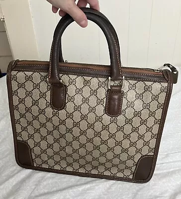 Authentic Gucci Vintage Top Handle GG Monogram Tote • $385