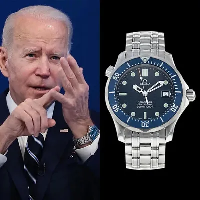 Omega  Joe Biden's  Seamaster Midsize 300M Professional Diver Stainless Steel • $3215.03