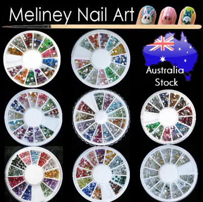 Nail Art Rhinestones Wheel Craft Gems Decorations Bling Crystals Diamantes  • $8.99