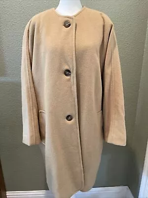 $175 • Buy Regency Pure Camel Hair Coat Neiman Marcus Brown Long Women’s 8 Vintage