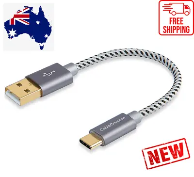 $10.99 • Buy Short USB C Cable, CableCreation 0.5ft 6 Inch USB C To A Cable Braided 3A Fast-A