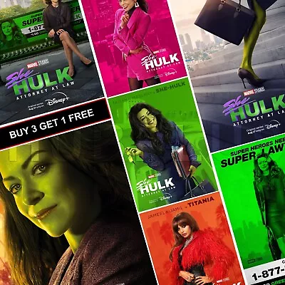 £2.99 • Buy She Hulk Attorney At Law Posters A4 A3 A5 Prints Art Marvel TV Series Poster MCU