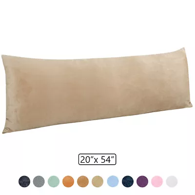 1 Pack Body Pillow Case 20 X 54  Size Ultra Soft Cozy Velvet Body Pillow Cover • $14.99