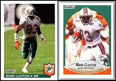 (2)  Fleer Mark Clayton  Lot • $3.49