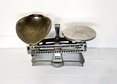 Vintage Ohaus Balance Scale With Brass Scoop Bowl - Industrial Scale • $98