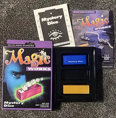 VINTAGE Magic Works Milton Bradley Magic Trick Kit 1993 - MYSTERY DICE Complete • $29.99