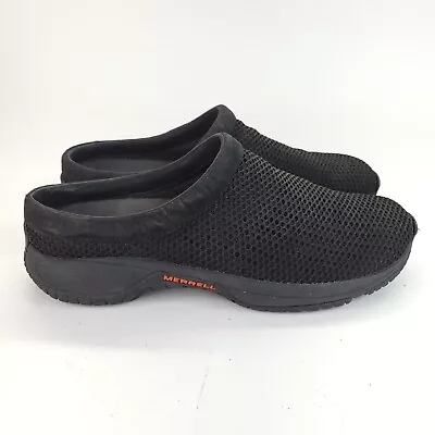 Merrell Encore Breeze Shoes Women's Size 10 Black Mesh Slide Mules Clogs Camp • $27.95