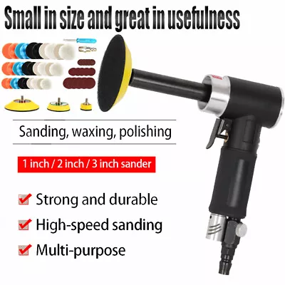 Extended Air Sander Pneumatic Polishing Buffer Car Polisher 1  2  3  Sanding Kit • $115.85