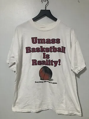 VTG 90s UMASS Basketball Shirt XL University Of Massachusetts NCAA Championship • $39.99