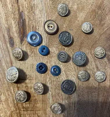 Lot Of Vintage Buttons Most Of Them Are Military U.S.A. Eagles • $7.99