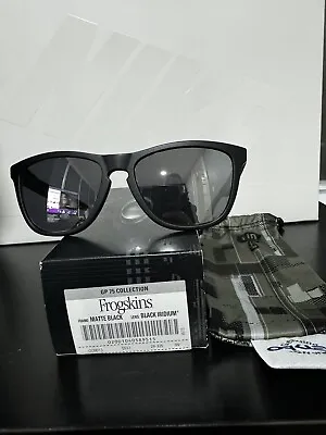 NEW Oakley Limited Edition GP75 Frogskins - Matte Black / Black Iridium 24-335  • $120