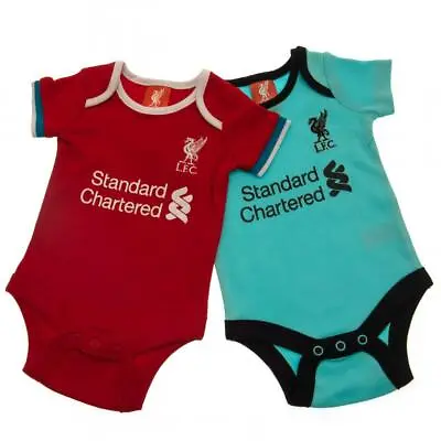 £13.99 • Buy Liverpool FC New Babies Bodysuit 2 PACK Short Sleeve Baby Boy Girl  LFC