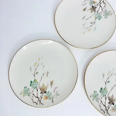 Vintage Lenox Westwind Dessert Plates Set Of 3 Leaf Pattern • $30