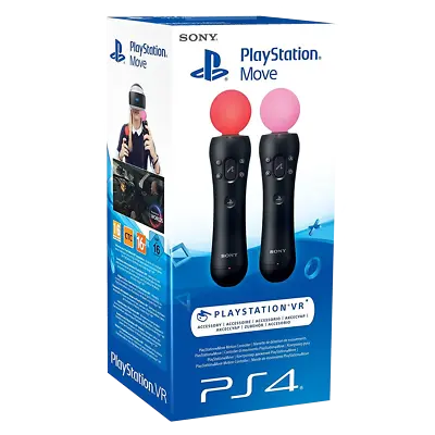 2 X Genuine Sony Playstation Move Motion Sensor Wireless Controller PS4 PSVR • $398