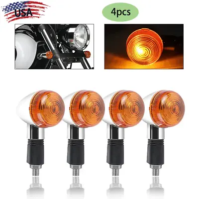 4x Amber Turn Signal Blinker Light For Suzuki Boulevard C109R C50 S 40 50 83 USA • $18.98