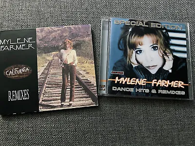 Mylene Farmer Lot 2 CD Dance Hits & Remixes California IMPORT Maxi Single French • $29.99