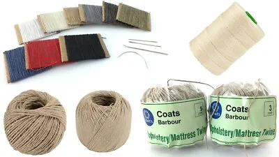 Upholstery Twine Barbours Linen Flax Nylon Hand Stitching Waxed Slipping Thread • £22.99