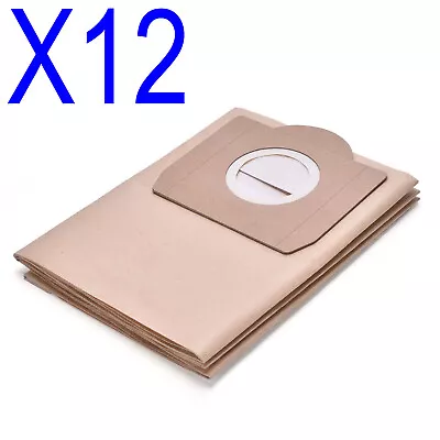 12 X Paper Bags For Karcher WD3 WD3.5P Premium MV3 MV3P WD3.300M A2504 A2204 • $27.99
