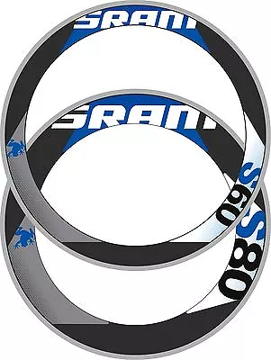 Sram S80/s60 Combination Rim Decal Set  For Two Wheels Giant Blue • $44