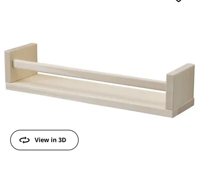 Wooden Shelf 40 Spice Rack Like IKEA White BNIB • £9