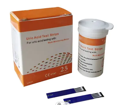 $22.99 • Buy Accu Answer ISaw Blood Uric Acid Test Strips AU01 - 25 Strips For Meter LBM-01