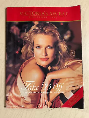 Vintage Victoria's Secret Christmas 1993 Karen Mulder Sexy Cover • $19.99